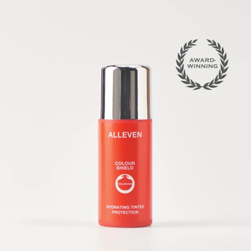 ALLEVEN PURŠKIAMAS MAKIAŽO PAGRINDAS KŪNUI "COLOUR SHIELD", 100 ML