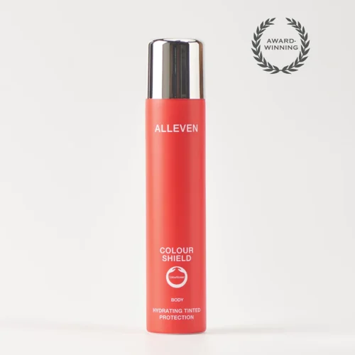 ALLEVEN PURŠKIAMAS MAKIAŽO PAGRINDAS KŪNUI "COLOUR SHIELD", 200 ML