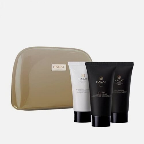 HADAT COSMETICS HYDRO NOURISHING SET – PLAUKUS MAITINANTIS, DRĖKINANTIS RINKINYS