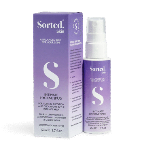 Sorted Skin Intimate Hygiene Spray – Intymios higienos purškiklis su prebiotikais 50ml