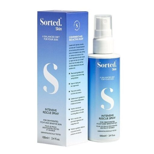 Sorted Skin Intensive Rescue Spray – Intensyvaus poveikio purškiklis niežtinčiai odai 100ml