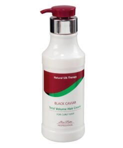 Mon Platin Garbanotų plaukų kremas su juodaisais ikrais 400ml (Black caviar)