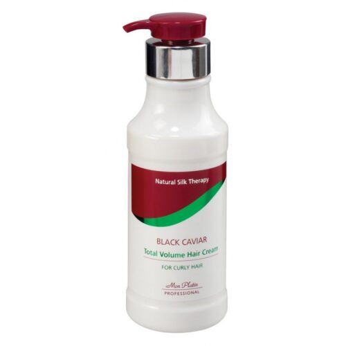 Mon Platin Garbanotų plaukų kremas su juodaisais ikrais 400ml (Black caviar)