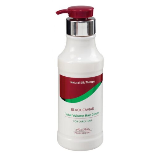 Mon Platin Garbanotų plaukų kremas su juodaisais ikrais 400ml (Black caviar)