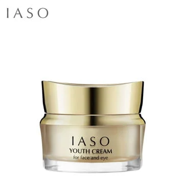IASO YOUTH CREAM kremas veidui ir paakiams, visapusiška senėjimą stabdanti formulė su aukso spalvos kolagenu 50 ml