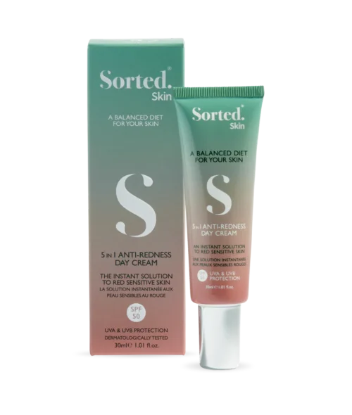 Sorted Skin 5in1 Dieninis kremas raustančiai odai SPF50, 30 ml