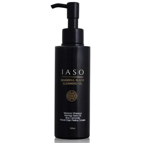 IASO Ghassoul Black Cleansing Oil giliai valantis aliejus veidui 150 ml