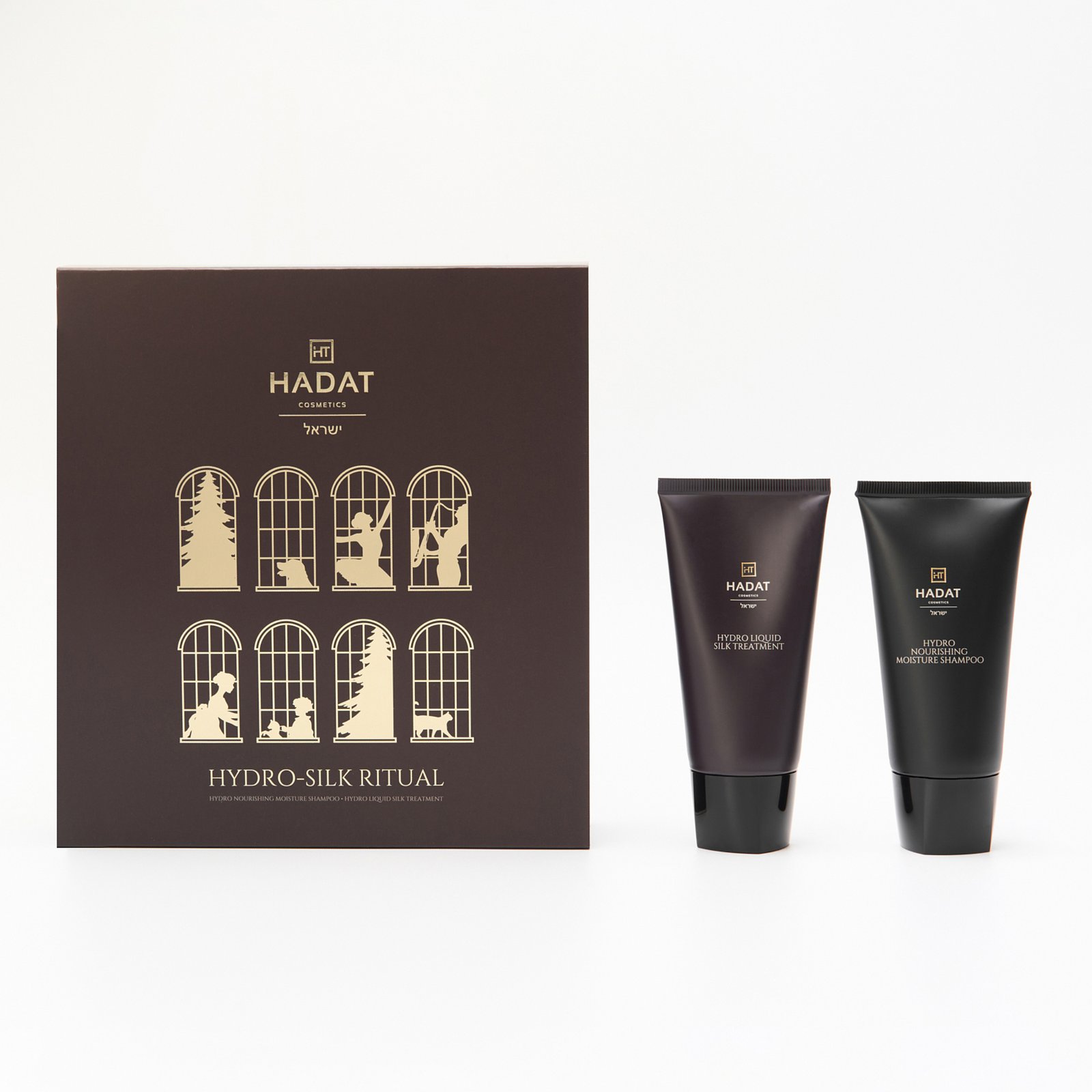 Hadat cosmetics Hydro Silk Ritual Kit – šilko baltymų plaukų priežiūros rinkinys