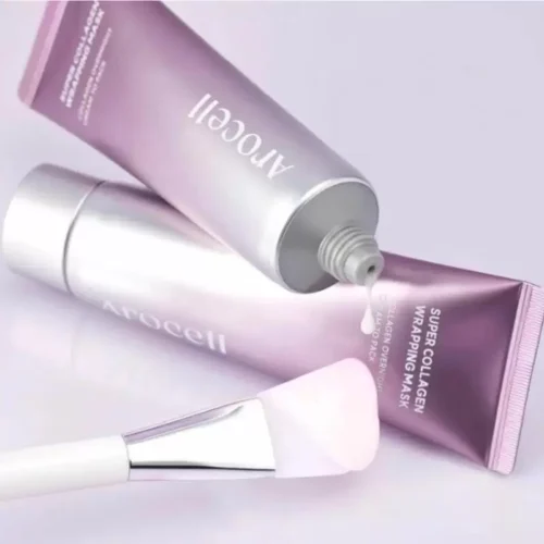 Alternative view of Arocell Super Collagen Wrapping Mask veido kaukė su kolagenu 80ml