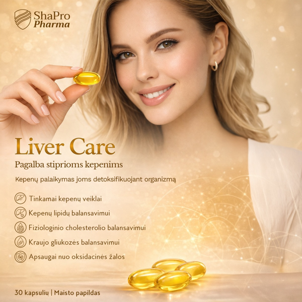 Shapropharma LIVER CARE, kepenims, 30 kapsulių - Image 2