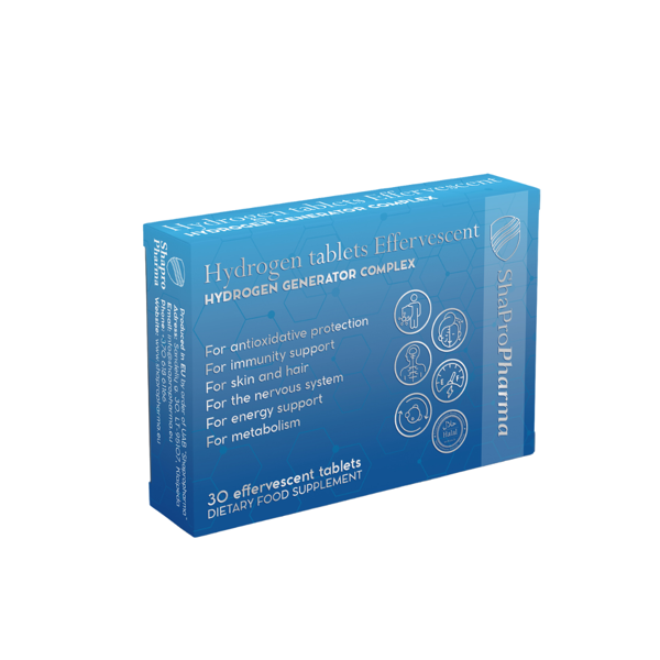 Shapropharma HYDROGEN, 30 vandenilio tablečių