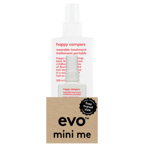 evo mini me: happy campers daugiafunkcinis fluidas + travel happy campers