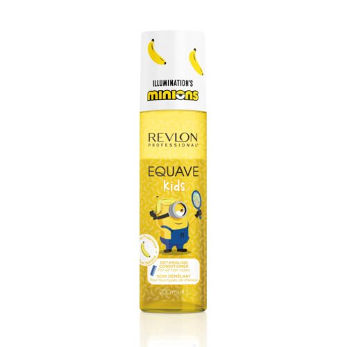 REVLON EQUAVE KIDS MINIONS bananų kvapo nenuplaunamas kondicionierius lengvam plaukų iššukavimui