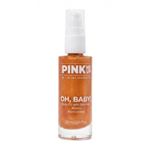 Pink Me Up Oh Baby, Body Oil with Shimmer Bronze Kūno aliejus su švytėjimu 30ml