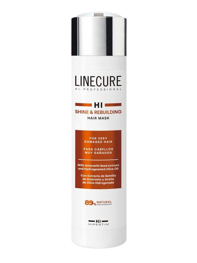 Linecure Shine & Rebuilding Mask spindėsio suteikianti plaukų kaukė, 300 ml